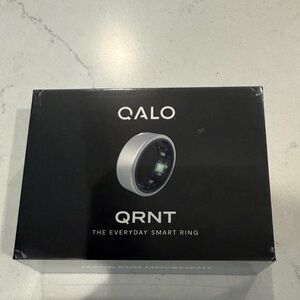 QALO QRNT Silver Smart Ring Size:9
